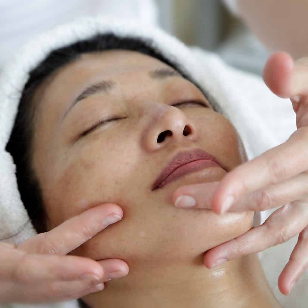 facial massage during an anti-aging facials